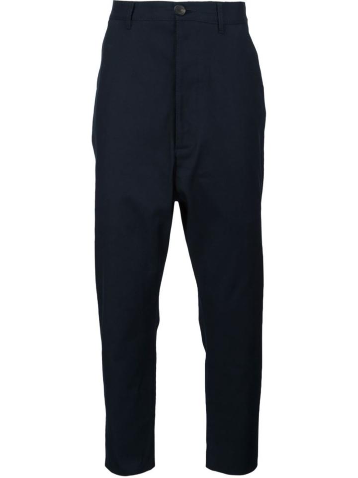 Vivienne Westwood Man Dropped Crotch Trousers, Men's, Size: 48, Black, Cotton