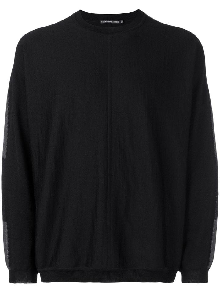 Issey Miyake Men Crew Neck Jumper - Black