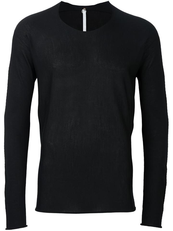 Label Under Construction Bent Sleeve Jumper