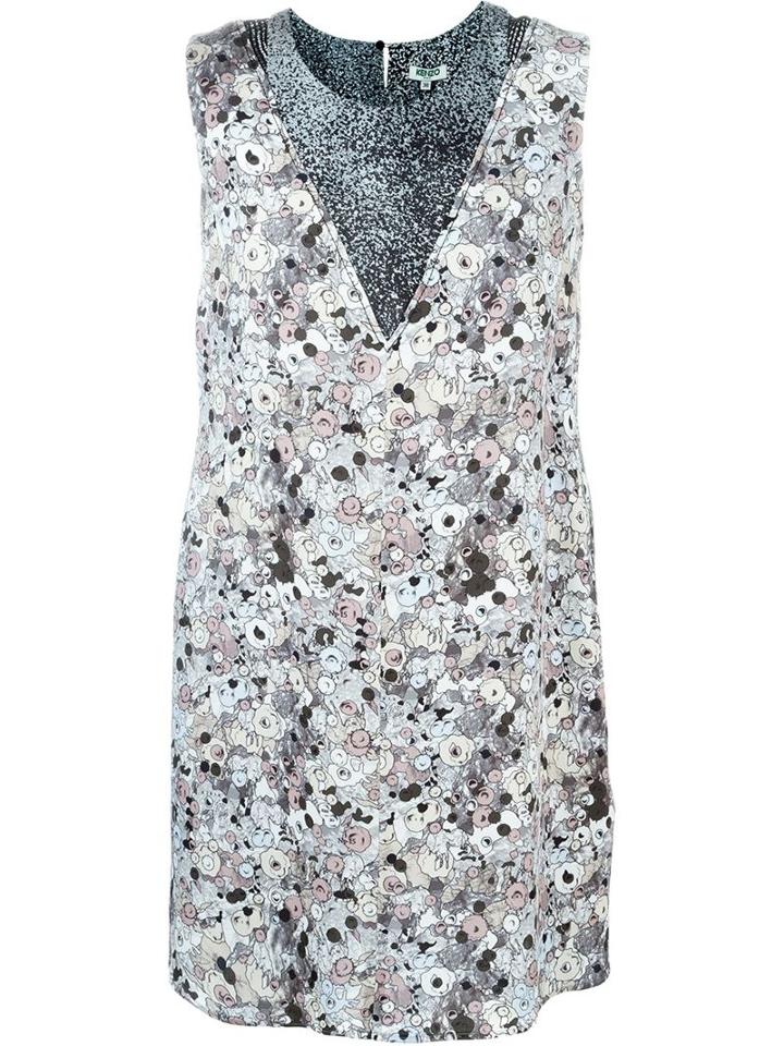 Kenzo Moonmap Dress, Women's, Size: 40, Viscose/silk/polyester/polyester