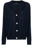 Roberto Collina Casual V-neck Cardigan - Blue