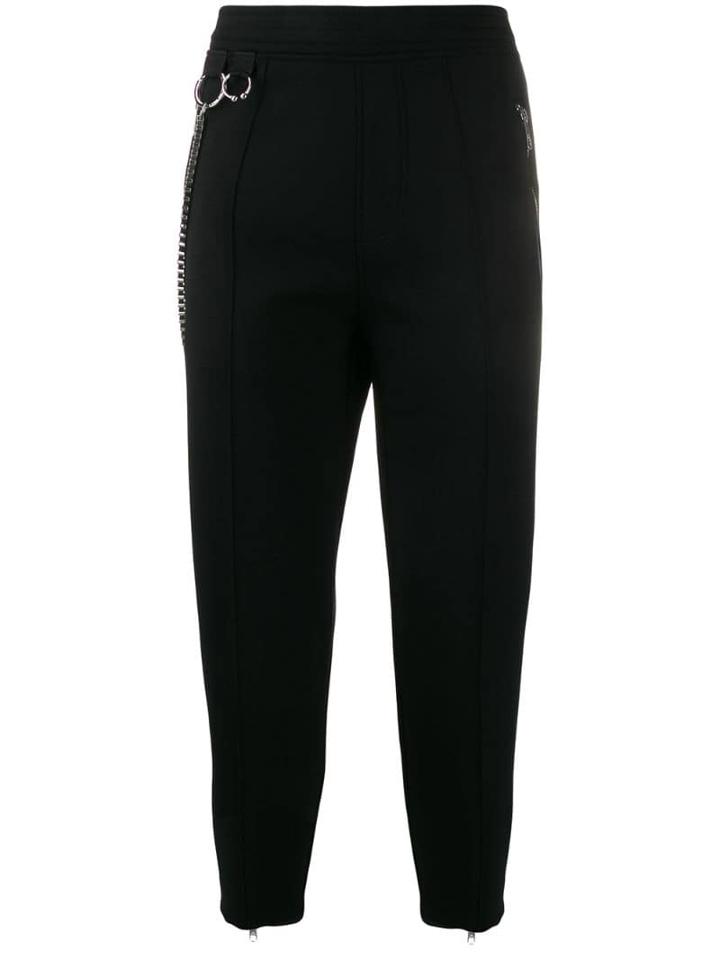 Neil Barrett Chain Strap Tapered Trousers - Black