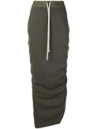 Rick Owens Drkshdw Long Fitted Skirt - Green