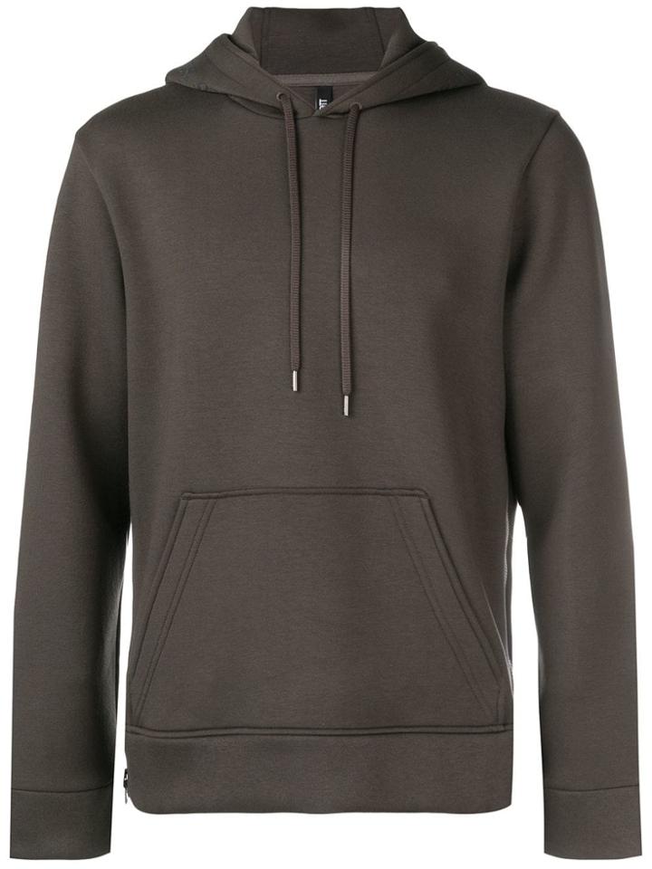 Neil Barrett Side Zip Hoodie - Brown
