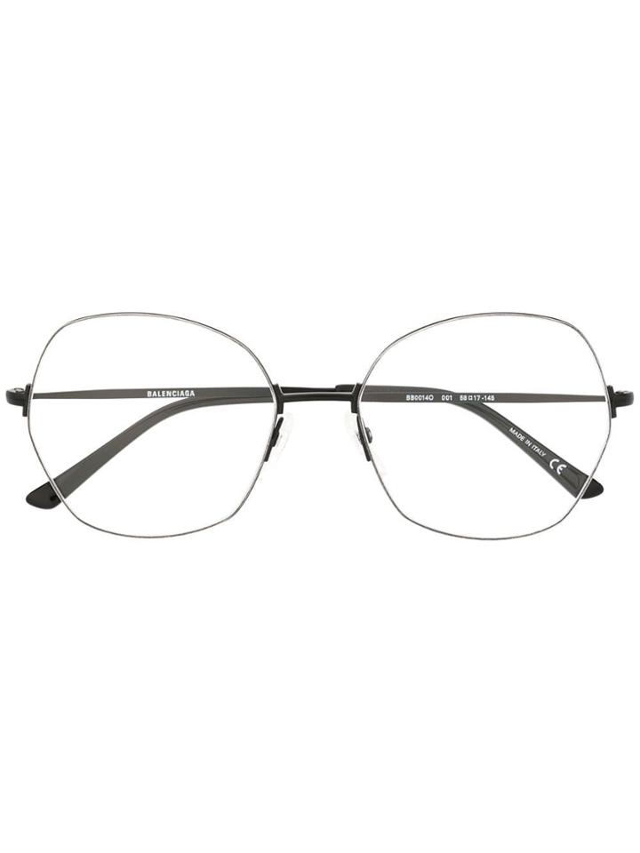 Balenciaga Eyewear Oversized Glasses - Black