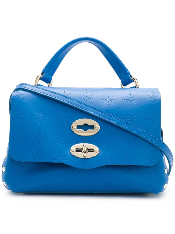 Zanellato Perforated Tote - Blue