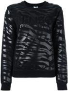Kenzo 'tiger Stripes' Sweatshirt, Women's, Size: Large, Black, Cotton