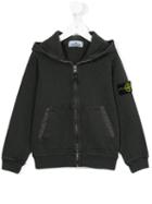 Stone Island Kids Logo Patch Hoodie, Boy's, Size: 6 Yrs, Grey