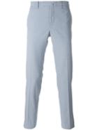 Incotex Casual Trousers, Men's, Size: 52, Blue, Cotton/spandex/elastane