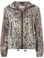 Pinko Leopard Print Hooded Jacket - Neutrals
