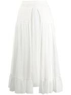 Chloé Smocked Waist Skirt - White