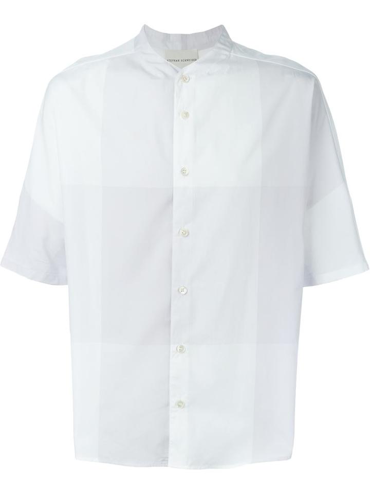 Stephan Schneider Bends Shirt, Men's, Size: S, White, Cotton