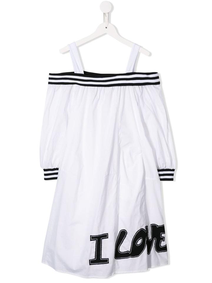 Monnalisa I Love Dress - White