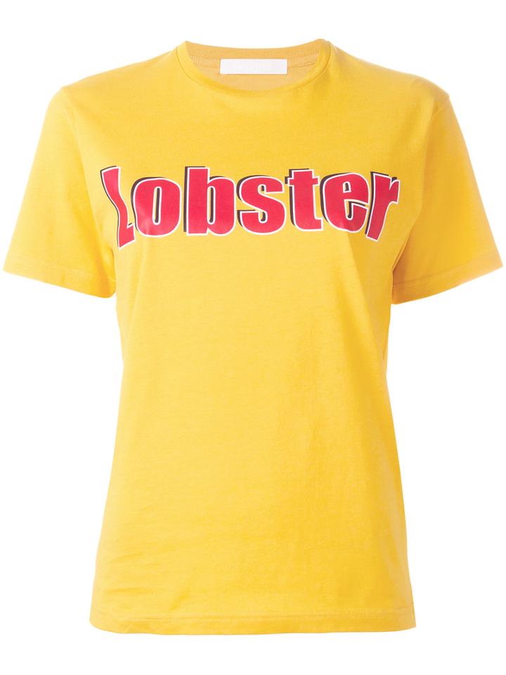 Peter Jensen Lobster T-shirt, Women's, Size: Small, Yellow/orange, Cotton