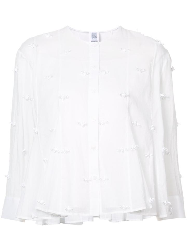 Rosie Assoulin Rosette Blouse - White