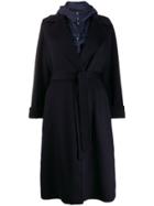 Peserico Reversible Feather Down Coat - Blue