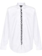 Just Cavalli Leopard Print Detail Shirt - White