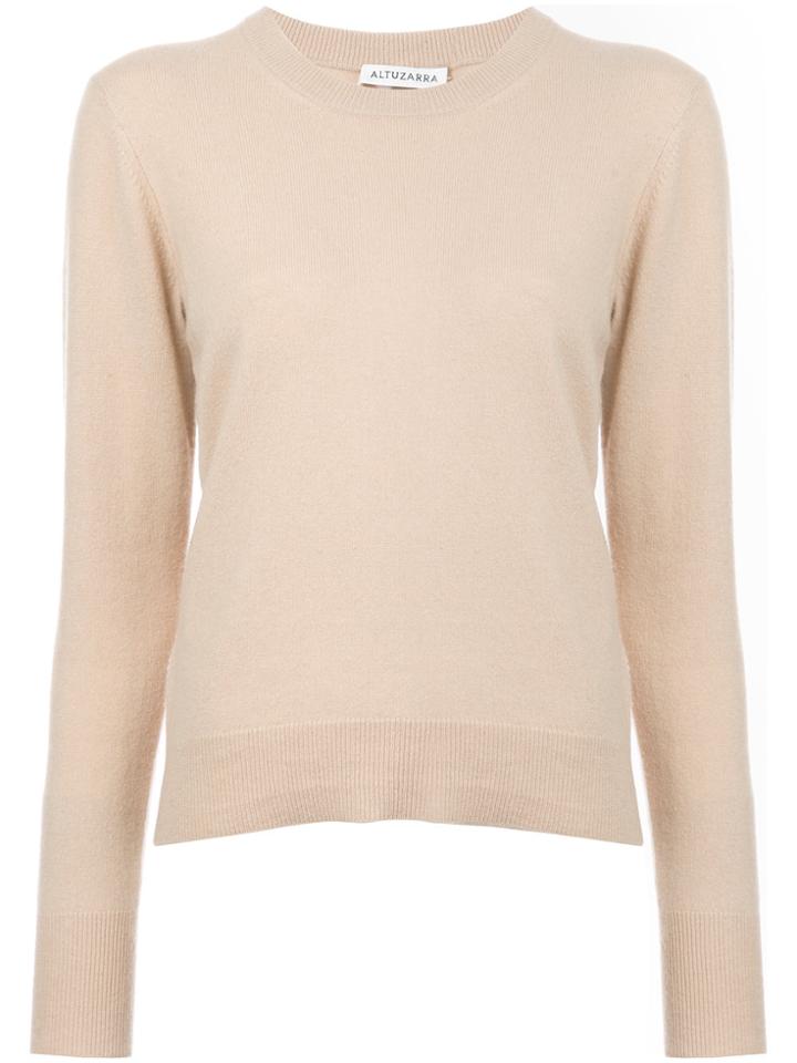Altuzarra Round Neck Sweater - Pink & Purple
