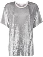 Iro Sequin Embellished T-shirt - Metallic