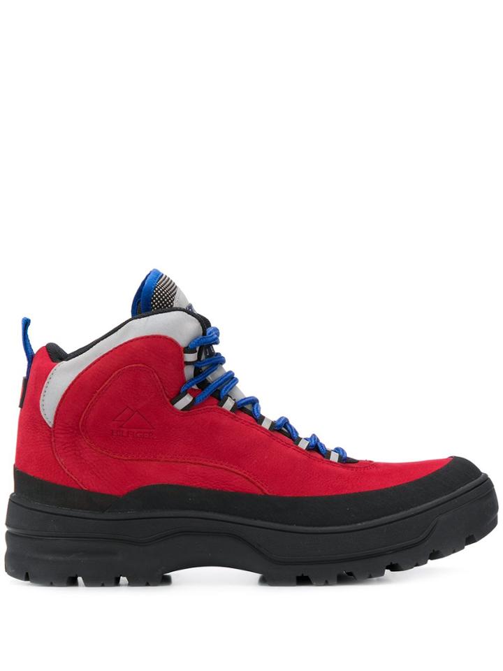 Tommy Jeans Expedition Boots - Red