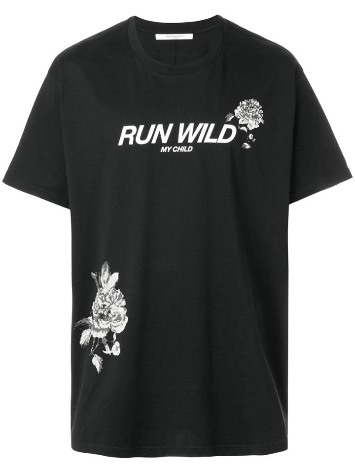 Givenchy Designer Print T-shirt - Black