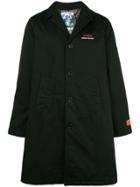 Heron Preston Single Breasted Coat - Black