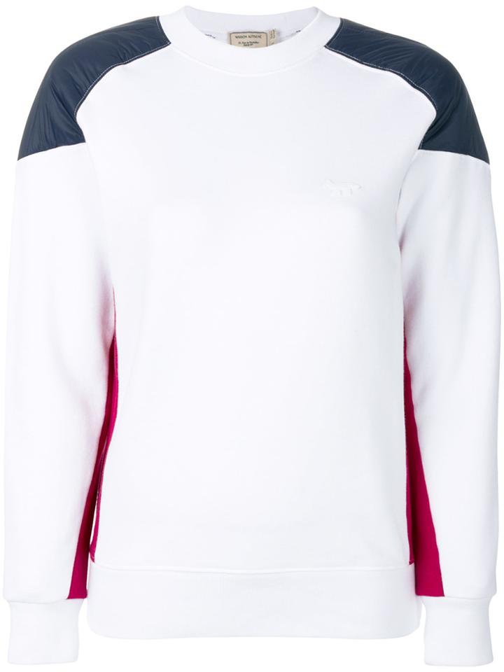 Maison Kitsuné Patch Sweatshirt - White