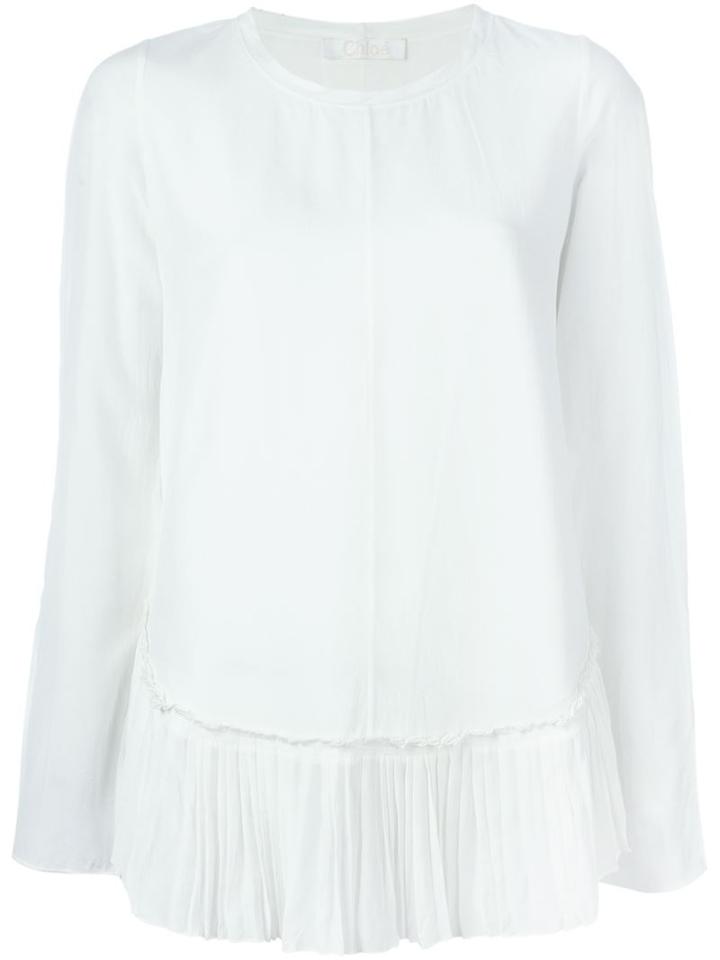 Chloe Asymmetric Silk Blouse