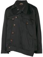 Comme Des Garçons Homme Plus Asymmetric Shirt Jacket - Black