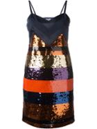 Sonia By Sonia Rykiel Stripe Sequin Dress