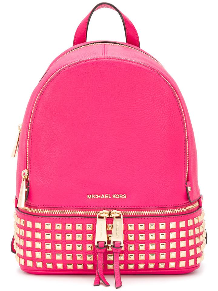 Michael Michael Kors Rhea Large Backpack - Pink & Purple