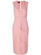 Rochas Fitted Dress - Pink & Purple