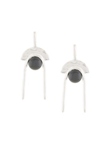Ora.c Stone Embellished Earrings - Metallic