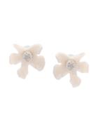 Lele Sadoughi Oversized Floral Earrings - White