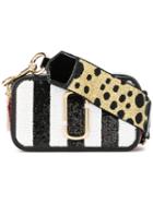 Marc Jacobs - Sequin Striped Snapshot Small Camera Bag - Women - Polyester/polyurethane - One Size, Black, Polyester/polyurethane
