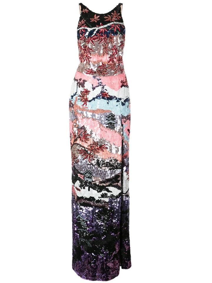 Zuhair Murad Sequin Long Gown - Multicolour