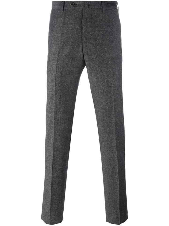 Pt01 Super Slim Fit Trousers, Men's, Size: 54, Grey, Silk/virgin Wool