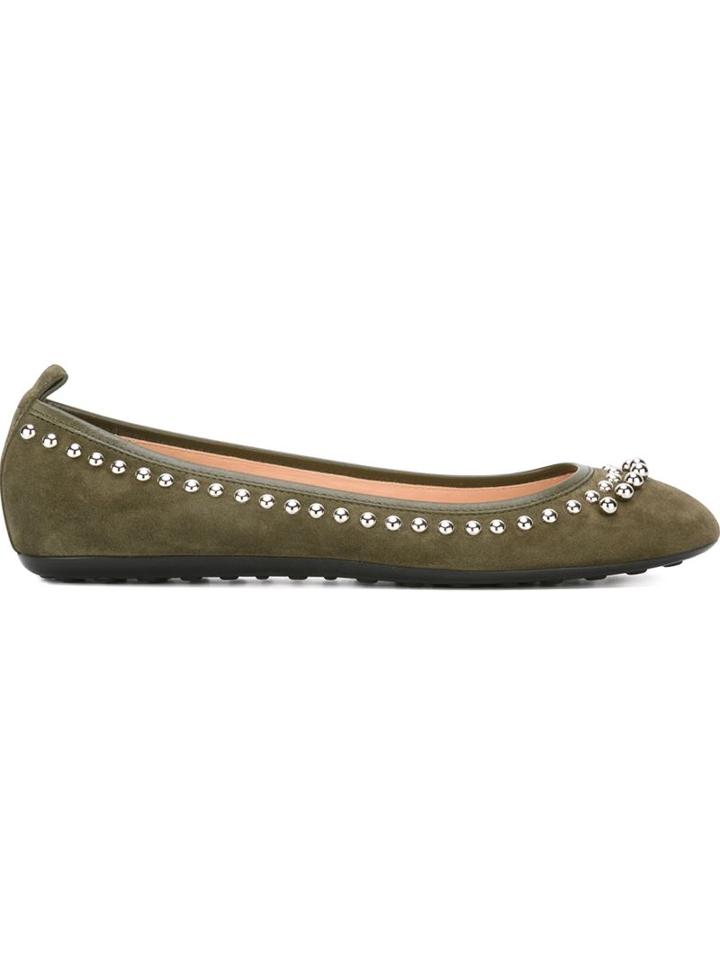 Tod's Studded Ballerina Shoes