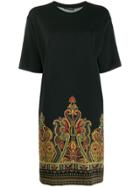Etro Paisley Print T-shirt Dress - Black