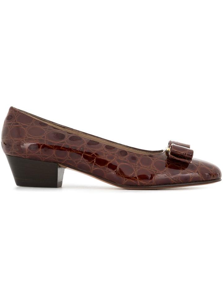Salvatore Ferragamo Vintage Shoes Pumps - Brown