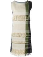Issey Miyake Fringed Fitted Mid-length Dress
