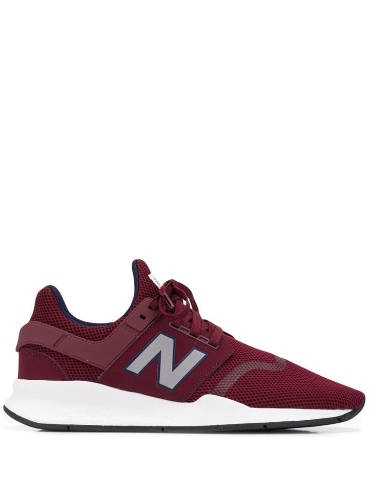 New Balance Lace-up Mesh Sneakers - Red
