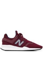 New Balance Lace-up Mesh Sneakers - Red