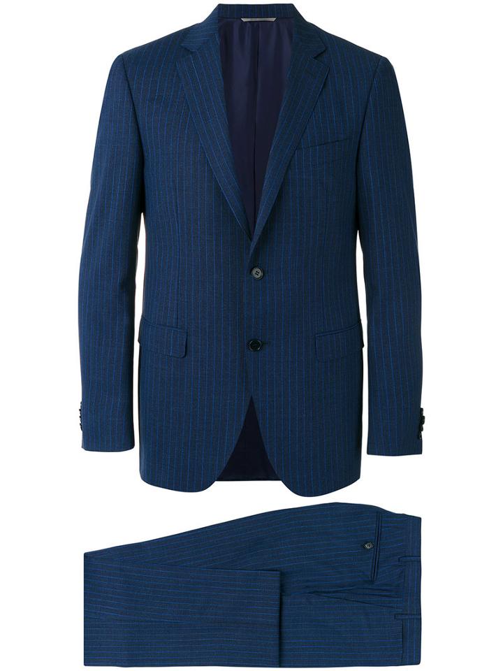 Canali - Two Piece Suit - Men - Cupro/wool - 46, Blue, Cupro/wool
