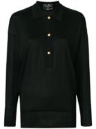 Chanel Vintage Long Sleeved Knitted Blouse - Black