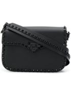 Valentino Rockstud Rolling Shoulder Bag - Black