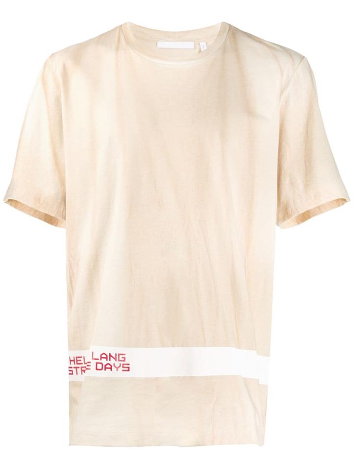 Helmut Lang Printed Logo T-shirt - Neutrals