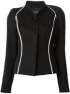 Jean Louis Scherrer Pre-owned Contrast Trim Jacket - Black