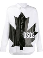 Dsquared2 Leaf Print Shirt - White