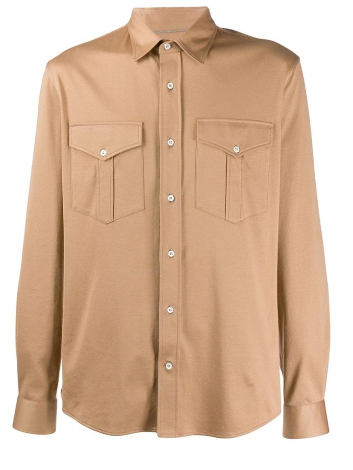 Brunello Cucinelli Poplin Shirt - Brown